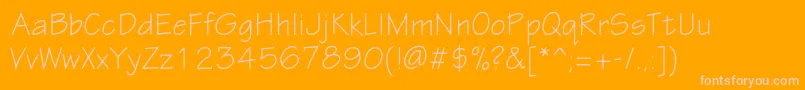 Eskiztwoc Font – Pink Fonts on Orange Background