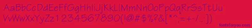 Eskiztwoc Font – Purple Fonts on Red Background