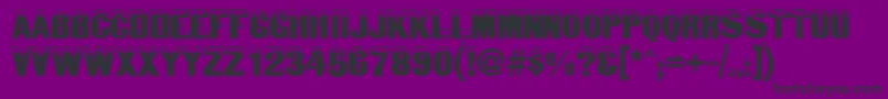 SnowtopCaps Font – Black Fonts on Purple Background
