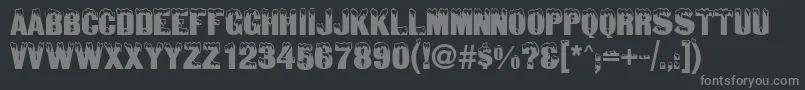 More about SnowtopCaps Font SnowtopCaps Font – Gray Fonts on Black Background