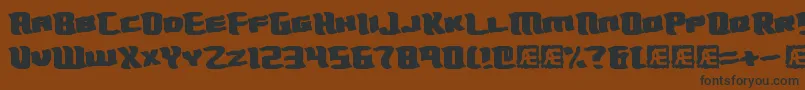 TurmoilBrk Font – Black Fonts on Brown Background