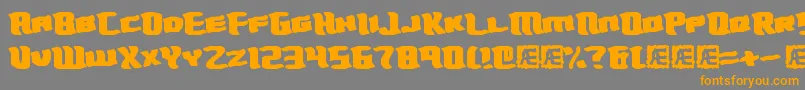 TurmoilBrk Font – Orange Fonts on Gray Background