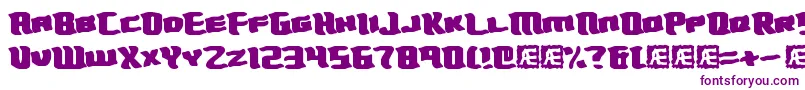 TurmoilBrk Font – Purple Fonts on White Background