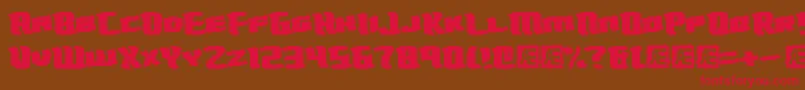 TurmoilBrk Font – Red Fonts on Brown Background