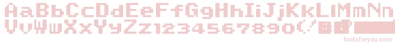 SuperMarioWorld Font – Pink Fonts on White Background