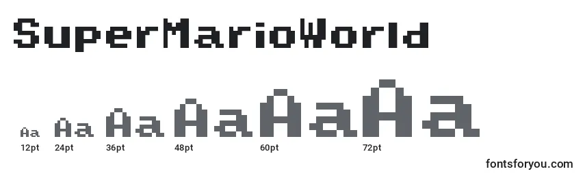Размеры шрифта SuperMarioWorld