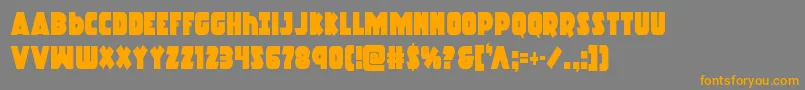 More about Racketsquadcond Font Racketsquadcond Font – Orange Fonts on Gray Background