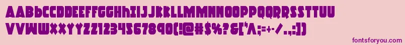 Racketsquadcond Font – Purple Fonts on Pink Background