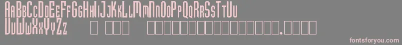 GfHubertCaps Font – Pink Fonts on Gray Background