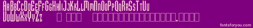 GfHubertCaps Font – Pink Fonts on Purple Background