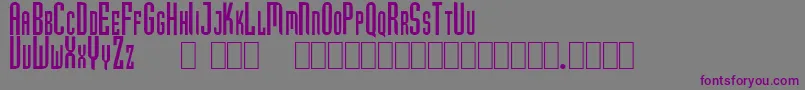 GfHubertCaps Font – Purple Fonts on Gray Background