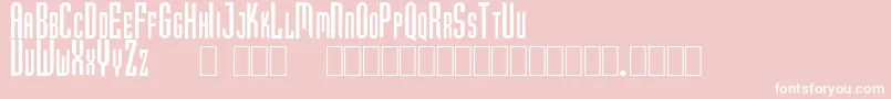 GfHubertCaps Font – White Fonts on Pink Background