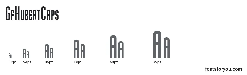 GfHubertCaps Font Sizes