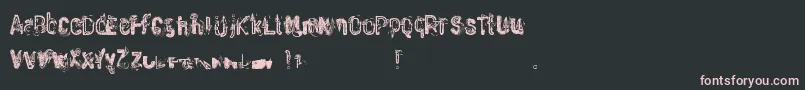 WasteOfPaint Font – Pink Fonts on Black Background