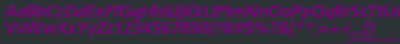 fuente TornadocBolditalic – Fuentes Moradas Sobre Fondo Negro