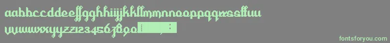 Weitere Informationen zur Cursivertex-Schriftart Cursivertex-Schriftart – Grüne Schriften auf grauem Hintergrund