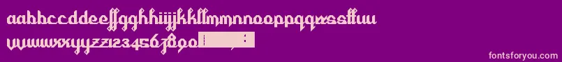 Cursivertex Font – Pink Fonts on Purple Background