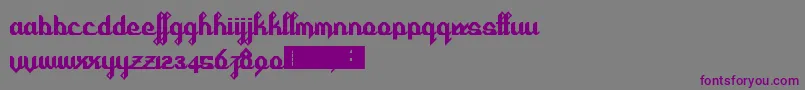 Cursivertex Font – Purple Fonts on Gray Background