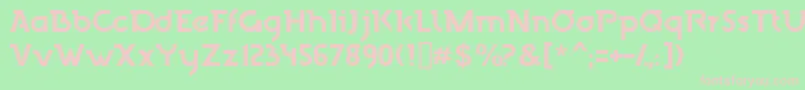 Finchley Font – Pink Fonts on Green Background