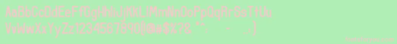 UncertainSans Font – Pink Fonts on Green Background