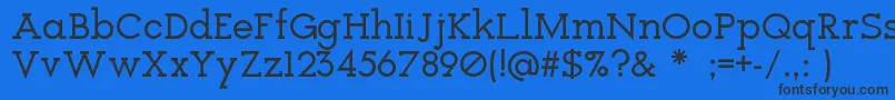 Icebreaker Font – Black Fonts on Blue Background