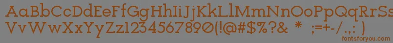 Icebreaker Font – Brown Fonts on Gray Background