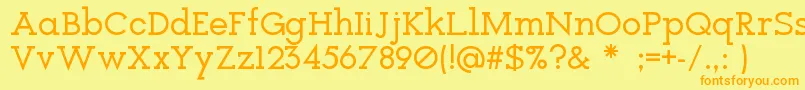 Icebreaker Font – Orange Fonts on Yellow Background