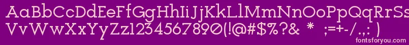 Icebreaker-Schriftart – Rosa Schriften auf violettem Hintergrund