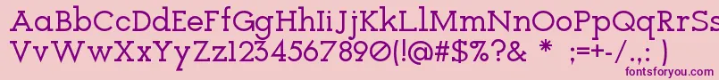 Icebreaker Font – Purple Fonts on Pink Background