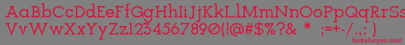 Icebreaker Font – Red Fonts on Gray Background