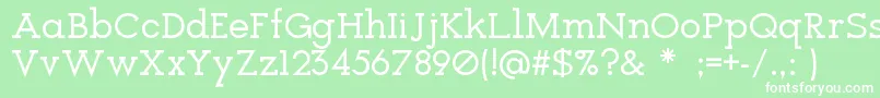 Icebreaker Font – White Fonts on Green Background