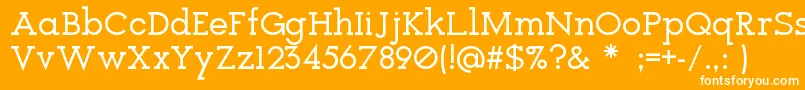 Icebreaker Font – White Fonts on Orange Background