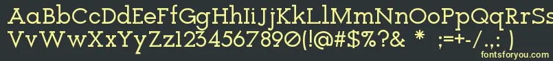 Icebreaker Font – Yellow Fonts on Black Background