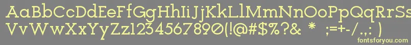 Icebreaker Font – Yellow Fonts on Gray Background