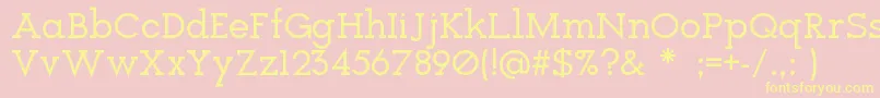 Icebreaker Font – Yellow Fonts on Pink Background