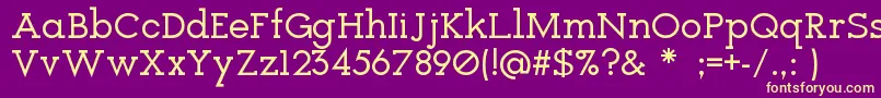 Icebreaker Font – Yellow Fonts on Purple Background