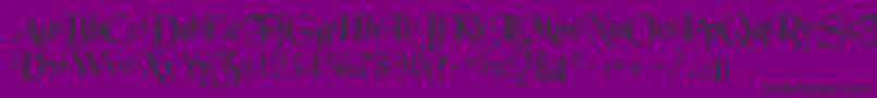 ToloisiRegular Font – Black Fonts on Purple Background