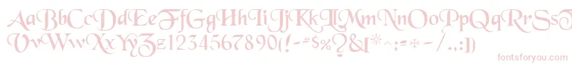 ToloisiRegular Font – Pink Fonts on White Background