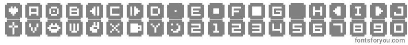 フォントBmStampCyrNormal – 灰色のフォント