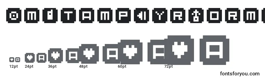 BmStampCyrNormal Font Sizes