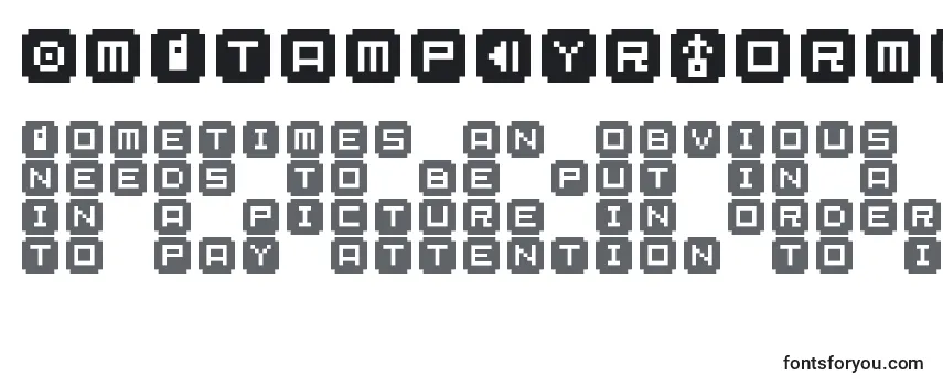 Review of the BmStampCyrNormal Font