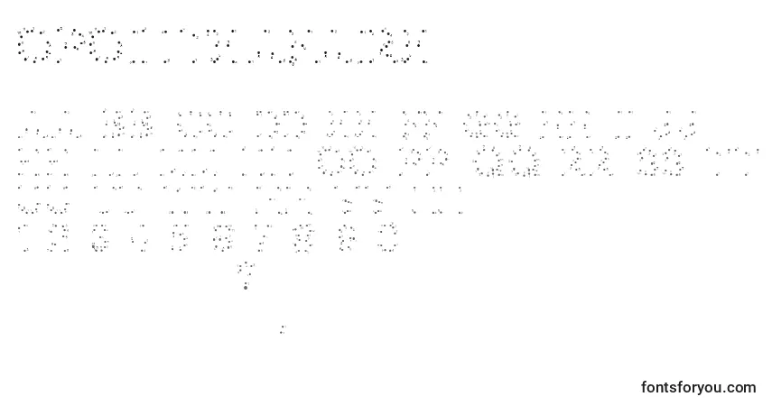 Schriftart Opointeafaire – Alphabet, Zahlen, spezielle Symbole