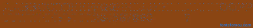 Opointeafaire Font – Blue Fonts on Brown Background