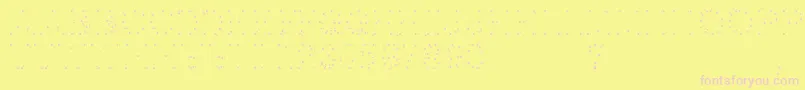 Opointeafaire Font – Pink Fonts on Yellow Background