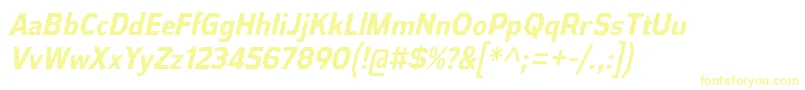 AthabascaCdBdIt-Schriftart – Gelbe Schriften