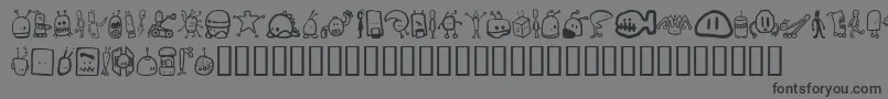 Tombots Font – Black Fonts on Gray Background