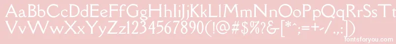 DellarespiraRegular Font – White Fonts on Pink Background