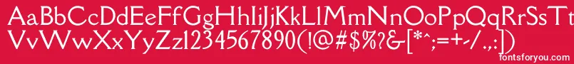 DellarespiraRegular Font – White Fonts on Red Background