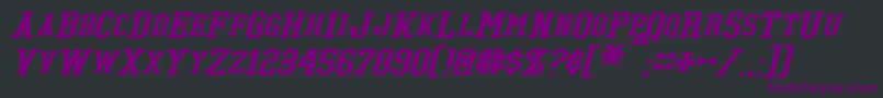 TonopahItalic Font – Purple Fonts on Black Background