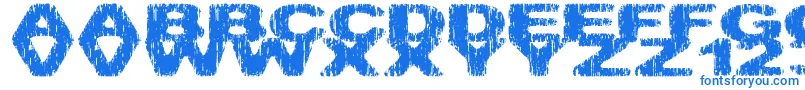 フォントHatchetm – 青いフォント